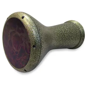 17" Gold Metal GEF Darbuka + Remo Orange Mist  8.75'' Drum Head