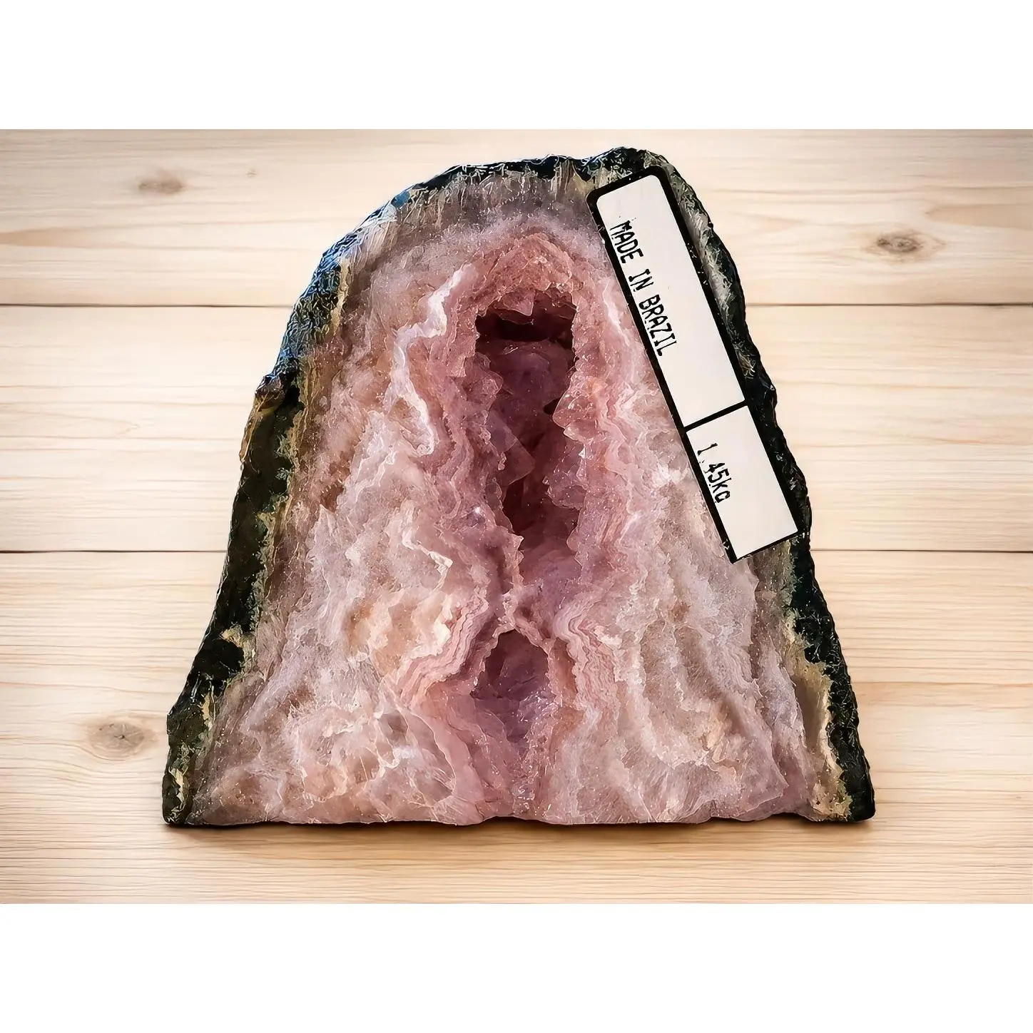 Large Pink Amrthyst Cathedral - Natural Stone Decorative Piece for Home Decor