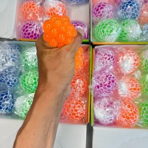 Color Changing Mesh Stress Ball - Vibrant Colors for Relaxation and Fun