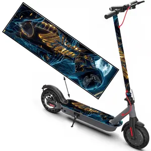 1PC cool glare skull pattern scooter sticker, scooter sticker, scooter floor mat sticker, personalized cool DIY skateboard accessories, non-slip PVC sticker easy to install suitable for Halloween decoration Christmas decoration gifts