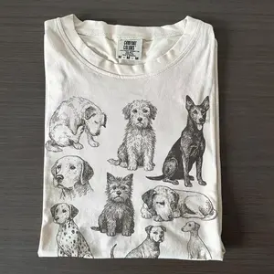 Comfort Colors Dogs 90s Vintage Tattoo Style Tshirt Retro Y2k Dog Lovers Gift Cute Dog Tee Nature Unisex Adult Pet