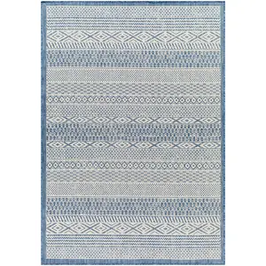Humla Blue Aztec Area Rug - Clearance