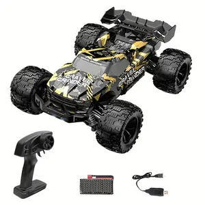 RC Car with 1:14 Scale – Equipped with a 390 High-Speed Motor, Capable of Reaching Speeds up to 40 km/h (24.85 MPH), All-Terrain Off-Road Drift Racing Car with LED Headlights and Independent Suspension System | 2.4 GHz Remote Control Operation.