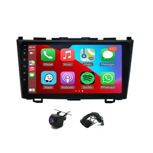 9-Inch Car Stereo for Honda CRV 2007–2011 – with Wireless CarPlay & Android Auto, AHD Backup Camera, 2+32G, Bluetooth, Mic, Mirror Link