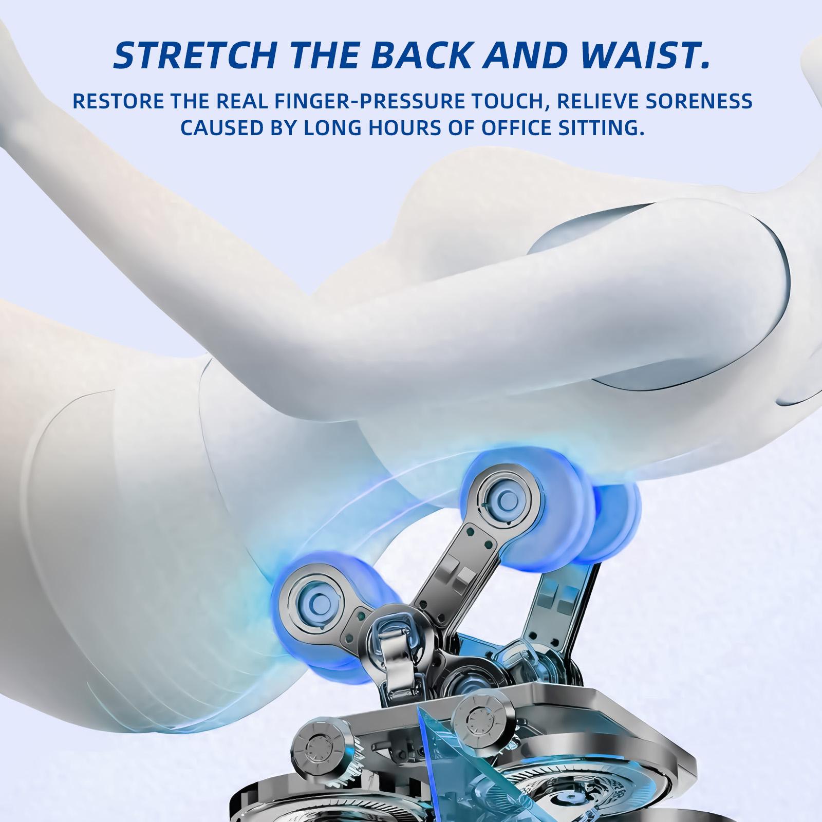 4D Full Body Massage Chair, Zero Gravity SL-Type Rail Shiatsu Massage Chair, with core heating function, body scanning function, deep yoga stretching, airbags, heating function, foot rollers, and high-end touchscreen. Bluetooth Gift