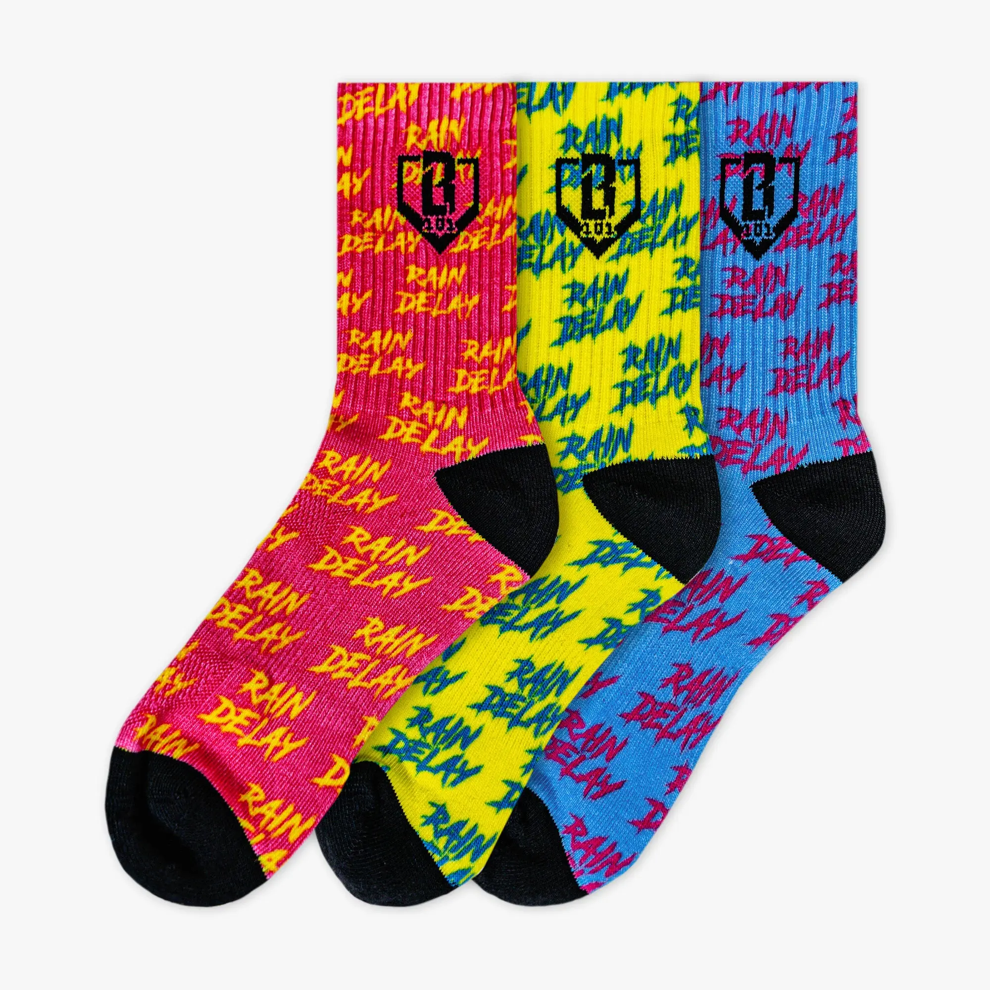 Rain Delay Performance Socks 3-Pack Rain Delay Performance Socks 3-Pack