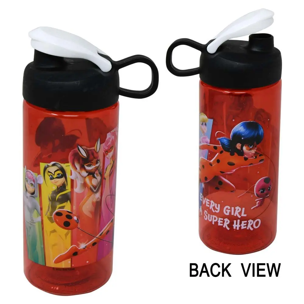 Miraculous Ladybug Kids Water Bottle – 16.5 oz BPA Free Leak-Resistant Flip-Top Bottle