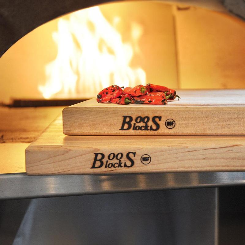 John Boos Maple Wood Edge Grain Reversible Cutting Board, 18 x 12 x 1.5 Inches