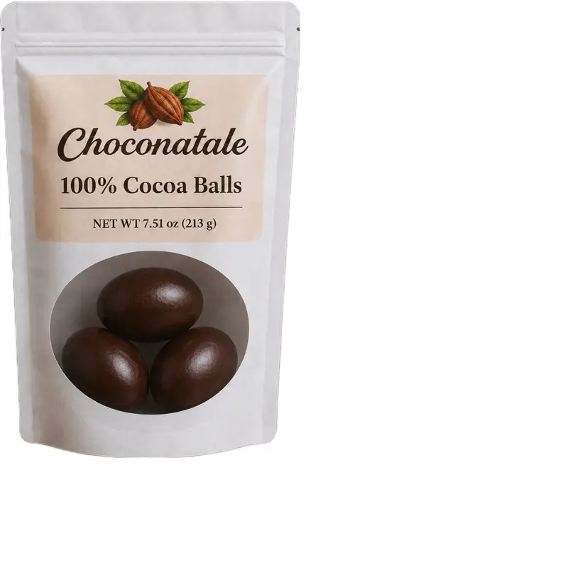 Authentic chocolate balls - Homemade with 100% cocoa.