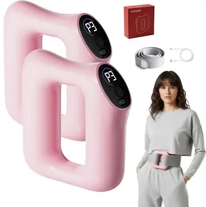 Upgraded R10 Mini Plastic Fascia Ring Waist & Back Massager - 5-Speed Rechargeable Cordless, Heat & Shiatsu Functions, Lightweight, Adjustable Strap (Fits Up to 55in Waist), Ideal Parent Gift