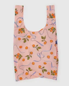 BAGGU- Big Reusable Shopping Bag Apricots and Ribbons