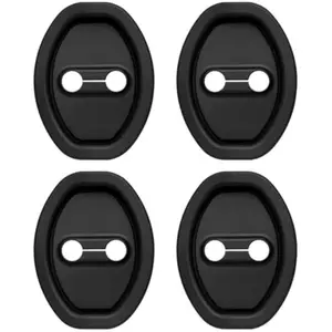 4PCS Upgraded Car Door Latch Guard Cover,Silicone Car Door Lock Cover for Car Door Protector and Noise Reduction,Universal Automotive Exterior Accessories (4 PCS)