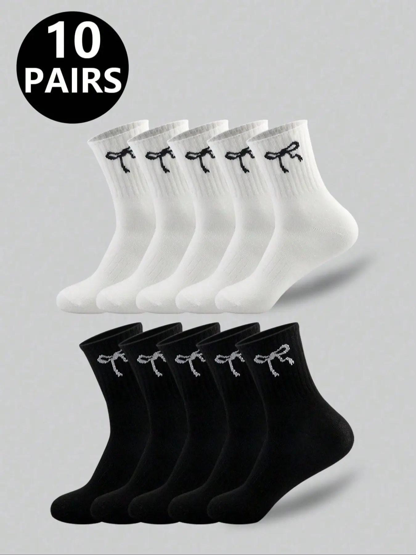 Women's Casual Fitted Butterfly Socks, Sock Set, Breathable Lightweight Design, Perfect for All Seasons, Ideal for Daily Wear & Comfort