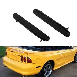 2PCS Smoke Lens Rear Reflectors Side Marker Signal Lights Housings For Ford Mustang 1994 1995 1996 1997 1998 Replace OEM F4ZZ13A565A, F4ZZ-13A565-B