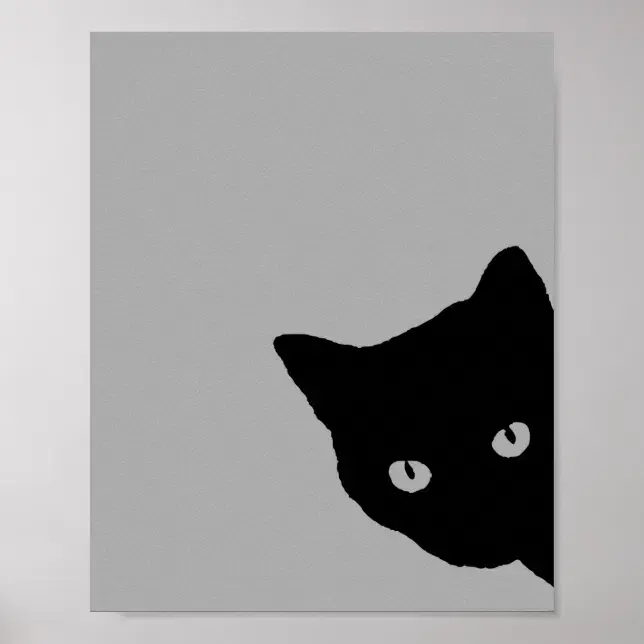 [UNFRAMED POSTER] Black Cat Side Look Poster