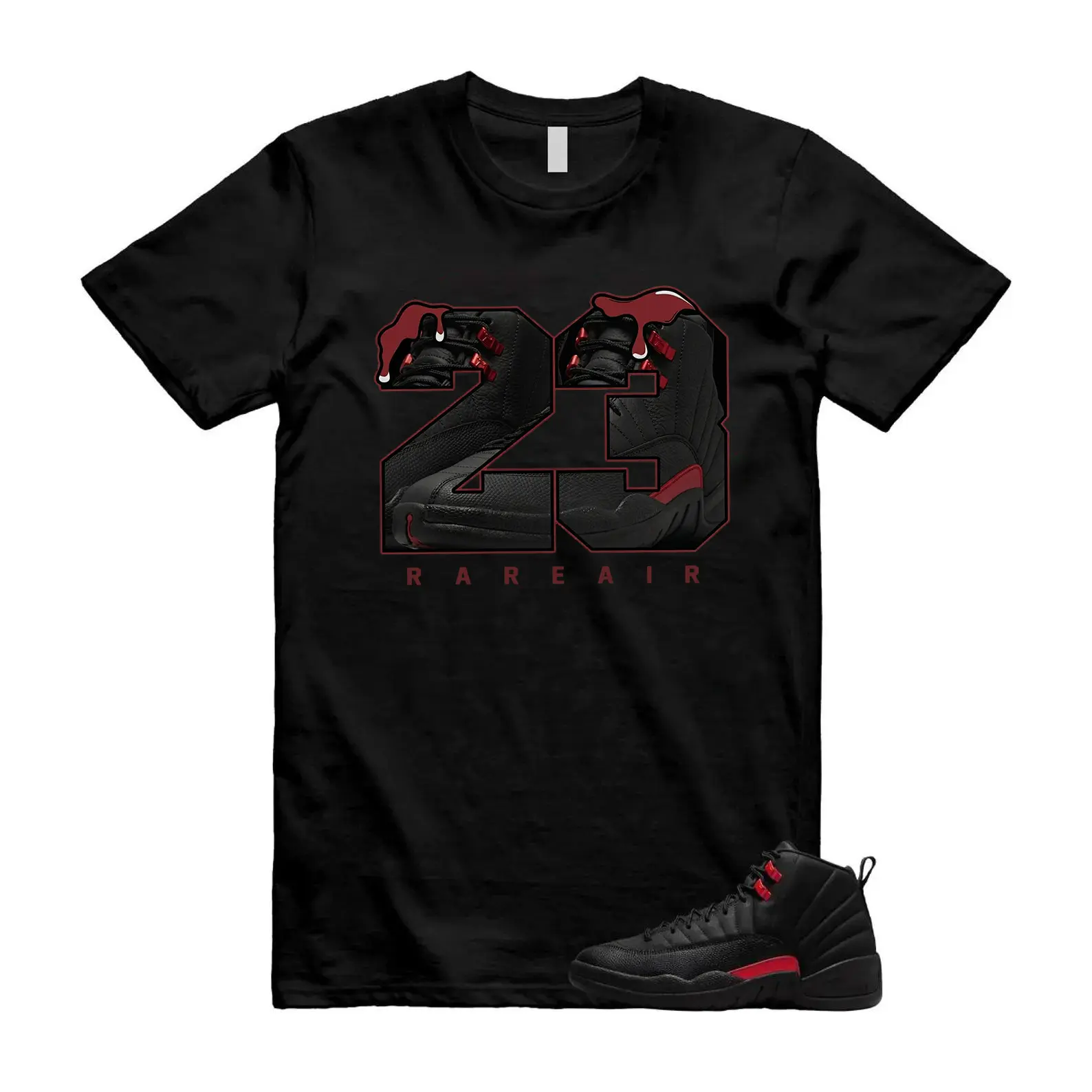 AJ12 Bloodline Varsity Red Matching Shirt, Number 23 Graphic Tee, Rap HipHop Unisex T-Shirt, Gift For Women and Men, Best Gift