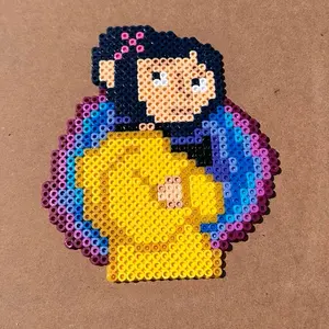 Coraline made from perler beads