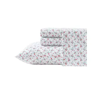 Laura Ashley Aylesmore Ditsy Red-Blue Twin XL Sheet Set