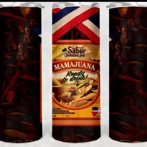 Dominican Mamajuana Rum 20oz Skinny Stainless Steel Tumbler - Refreshing Flavor in Original Packaging - Foods Drinkware Bottle Portable Washable Reusable Cup