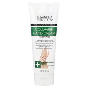 Advanced Clinicals Collagen Hand Cream,  8 fl oz (237 ml)
