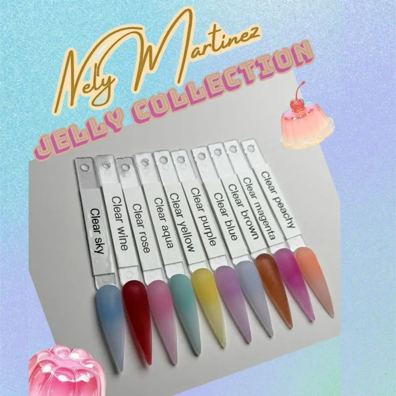 Acrylic for nails 10 pcs jelly collection Acrylic for nails 10 pcs jelly collection