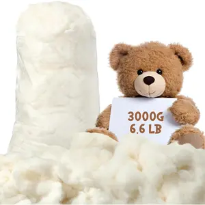 3000g/6.6lb  Stuffing for Stuffed  Soft Pillow,   Fiber Filling Batting, for Toys, Cloud Decorations, and