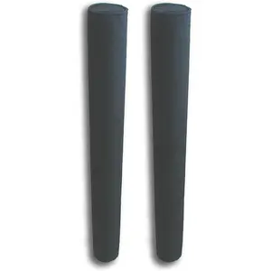 Boat Trailer Guide Pole Pad and Cover with Capped Ends, 60 Inch Black, Heavy Duty UV Fade Proof Canvas, Set of Two