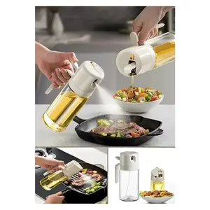 Glass Oil Spray Bottle Airfryer Oil Sprayer Kitchen Organizer and Cooking Oil Dispenser