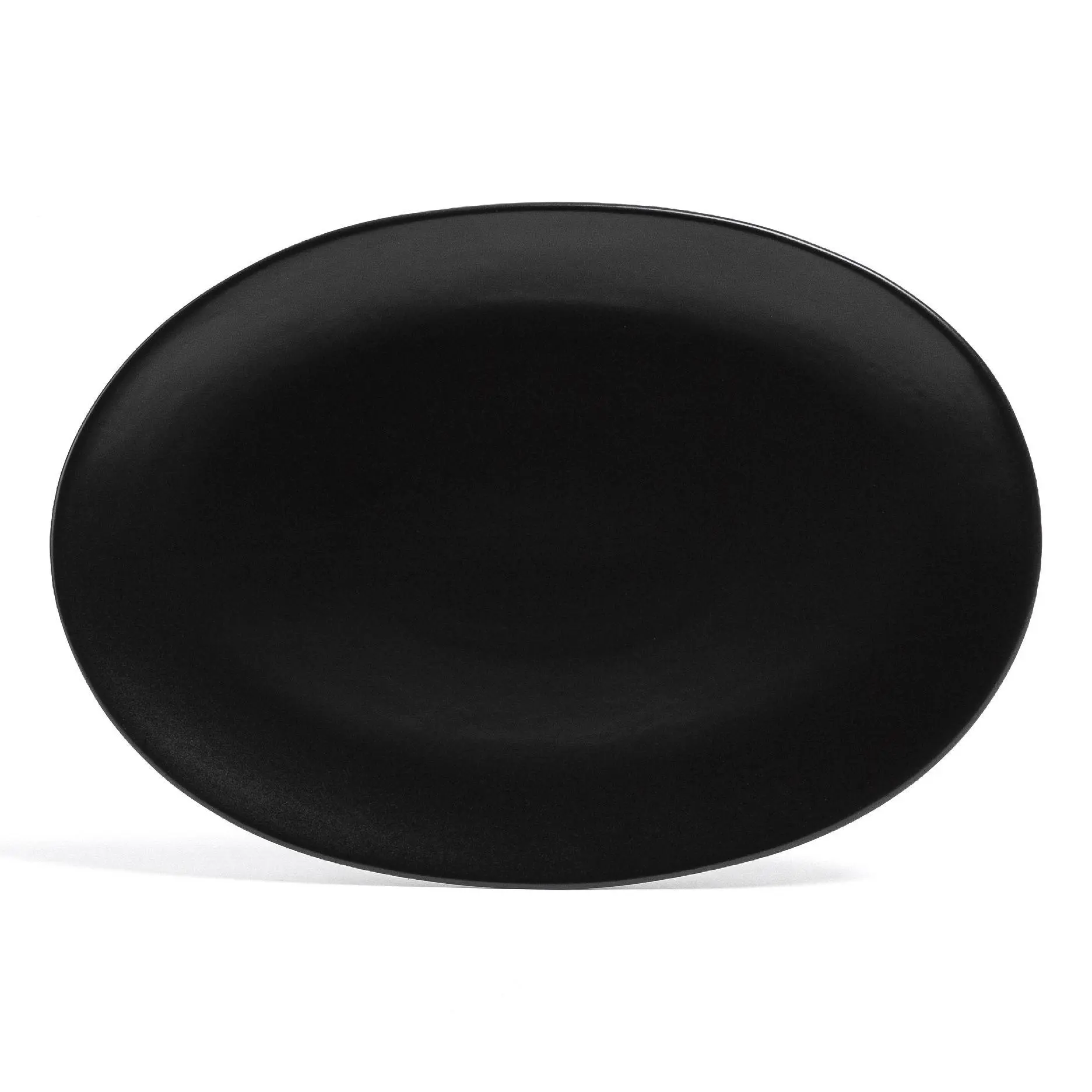 over&back Coupe Semi Matte Stoneware Oval Serving Platter