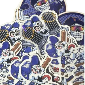 Skull Sticker Pack (3 Designs) – 15 Pack Vinyl Stickers