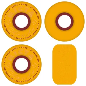Ricta Skateboard Wheels 56mm Clouds 86A Mustard