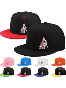 Fashionable vintage American flat-brimmed baseball cap Snapback Hat for men in summer, new style, trendy, versatile, hip-hop street dance hat for spring and autumn, Graphic Hat