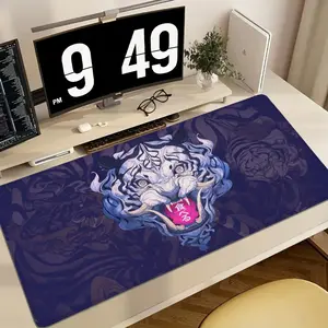 White Tiger - Anti-slip rubber base, multi-functional mouse pad, suitable for office and gaming, perfect for work or gaming, desk mat | artistic desk mat | durable desk mat, tiger-themed mouse pad, gaming mouse pad