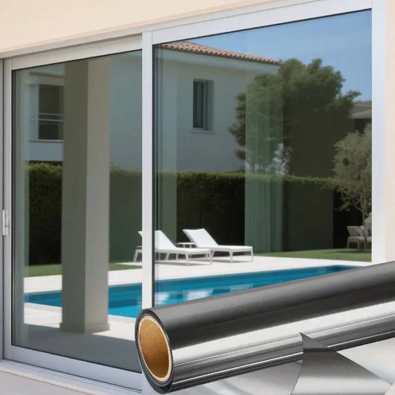 1 roll insulation-PVC window blinds, sun protection privacy protection, one-way view, removable shelter, DIY portable home insulation film, Window Privacy Films, simple design, durable materials, lightweight shade, voyeur protection, privacy needs