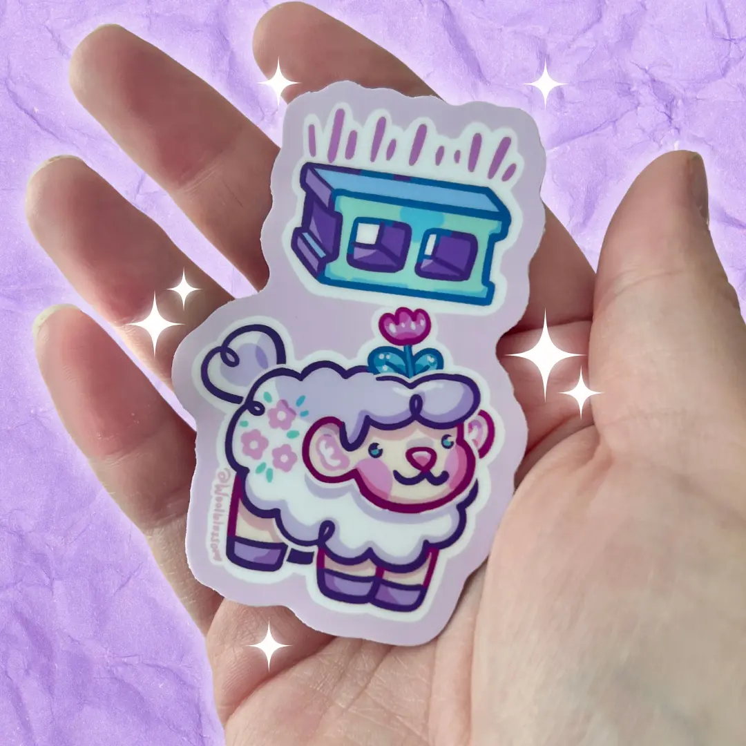 Cinderblock Sprout ~ Sticker