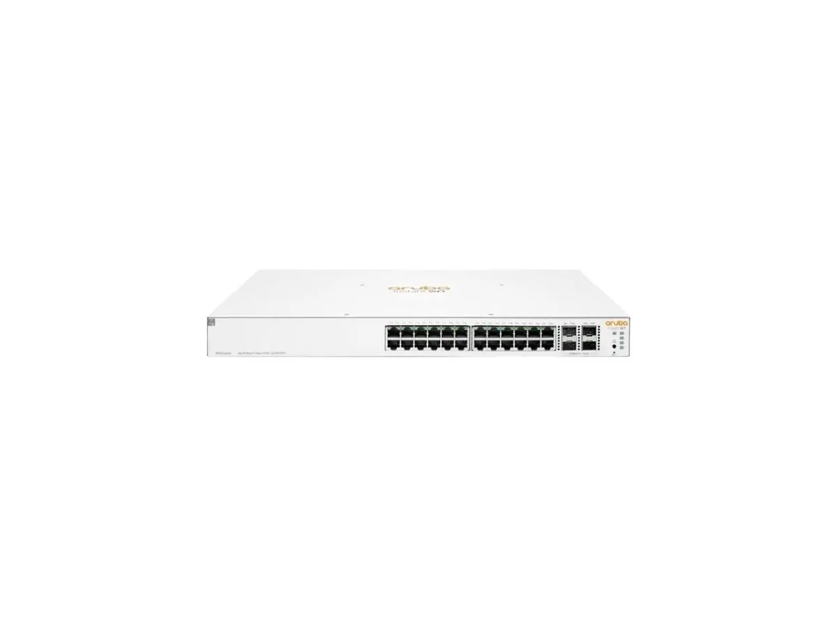 HP JL683B-ABA Aruba Instant On 1930 Affordable Network Switch for Small Businesses - 24GB Memory, 24-Port Manageable, Class4 PoE 195W, 10 Gigabit Ethernet, 10/100/1000Base-T, 10GBase-X, 4-Layer Supported, 280W Power Consumption, Easy to Deploy, Modular, C
