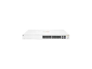 HP JL683B-ABA Aruba Instant On 1930 24GB Class4 PoE 195W 24 Ports Manageable 10 Gigabit Ethernet - 10-100-1000Base-T, 10GBase-X - 4 Layer Supported Modular 280W Power Consumption Network Switch