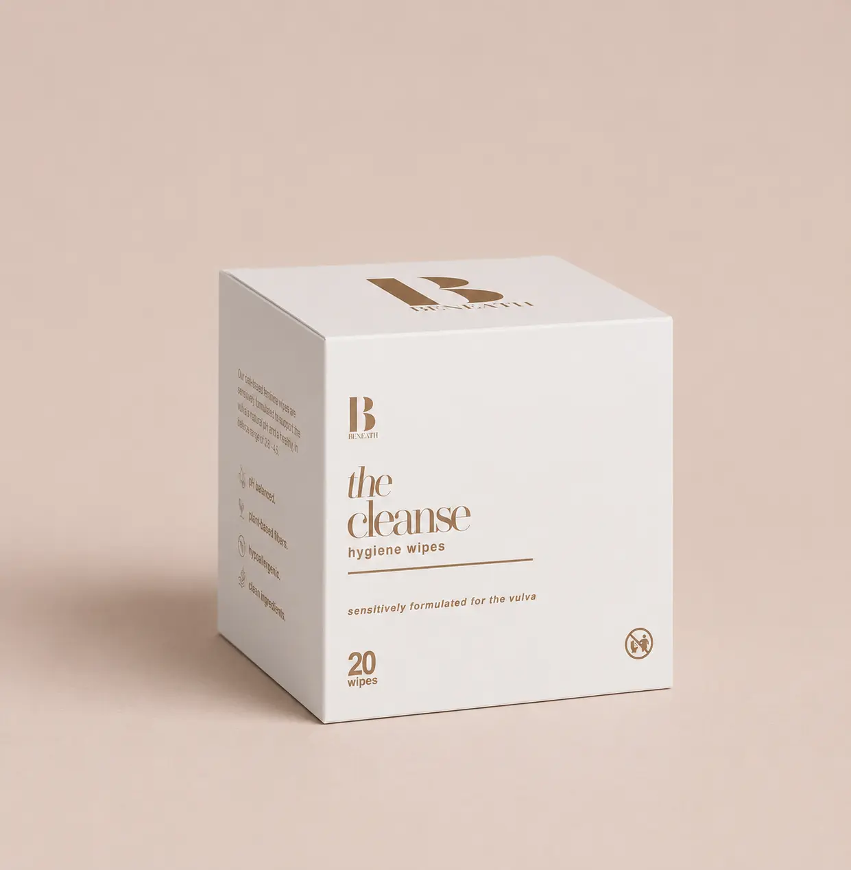 Cleanse Hygiene Wipes - Sensitive Skin, Fragrance Free, Paraben Free