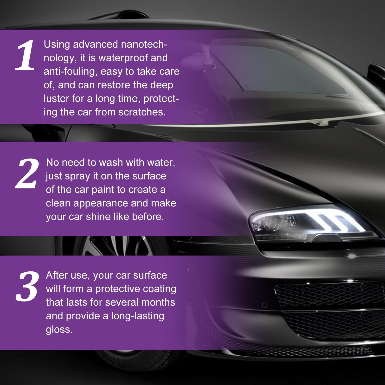 EELHOE Purple Coating (30ml) Hand-Sprayed Wax Microcrystalline Automotive Coating Agent, Spray Coating Automotive Nano Coating Agent