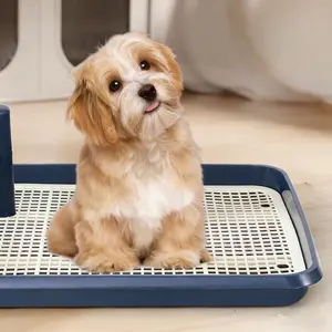 New Pillar-Style Dog Toilet Open-Style Potty Pad Training Station Designated Potty Area Urine Tray