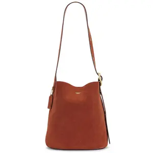 Coach Suede Bleecker Bucket Bag in Clay Coach Suede Bleecker Bucket Bag in Clay