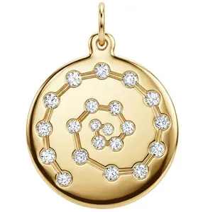Spiral Charm Pavé Diamonds