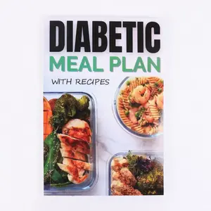 Diet Plan Organizer Notebook, Includes Diabetes Food List, Gluten-Free & Carb Counting Sheet, Shopping List, Blood Sugar Tracker