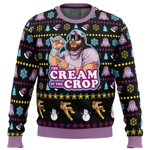 The Cream of the Crop Ugly Christmas Sweater - All-over Print Knitted Sweater