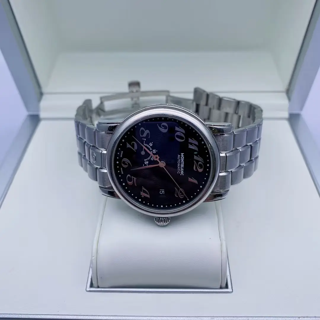 Pre-Owned Montblanc Unisex Elegant Analog Automatic Mechanical Watch - 40 mm Metal Round Case, No