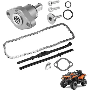 45 Link 90 Pin GY6 Cam Timing Chain Guide and Tensioner Assembly for Chinese Scooter Moped ATV Go Kart 4-Stroke 125cc 150cc 169cc 152QMI 157QMJ Engine