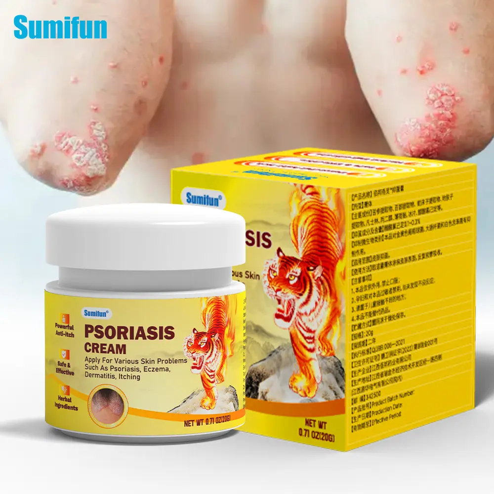 Herbal Tiger Pattern Soothing Cream for Skin — Targets Eczema and Dry Itching, Full-Body Skin Repair Balm