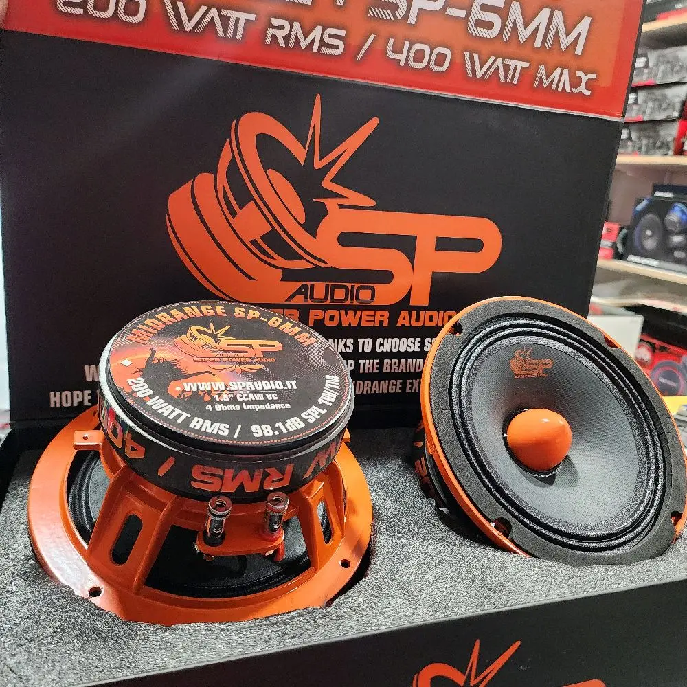 SP-6MM NEW MODEL 2025 • Nominal Diameter:  165 mm (6.5¨) • Rated Impedance:  4 Ohms