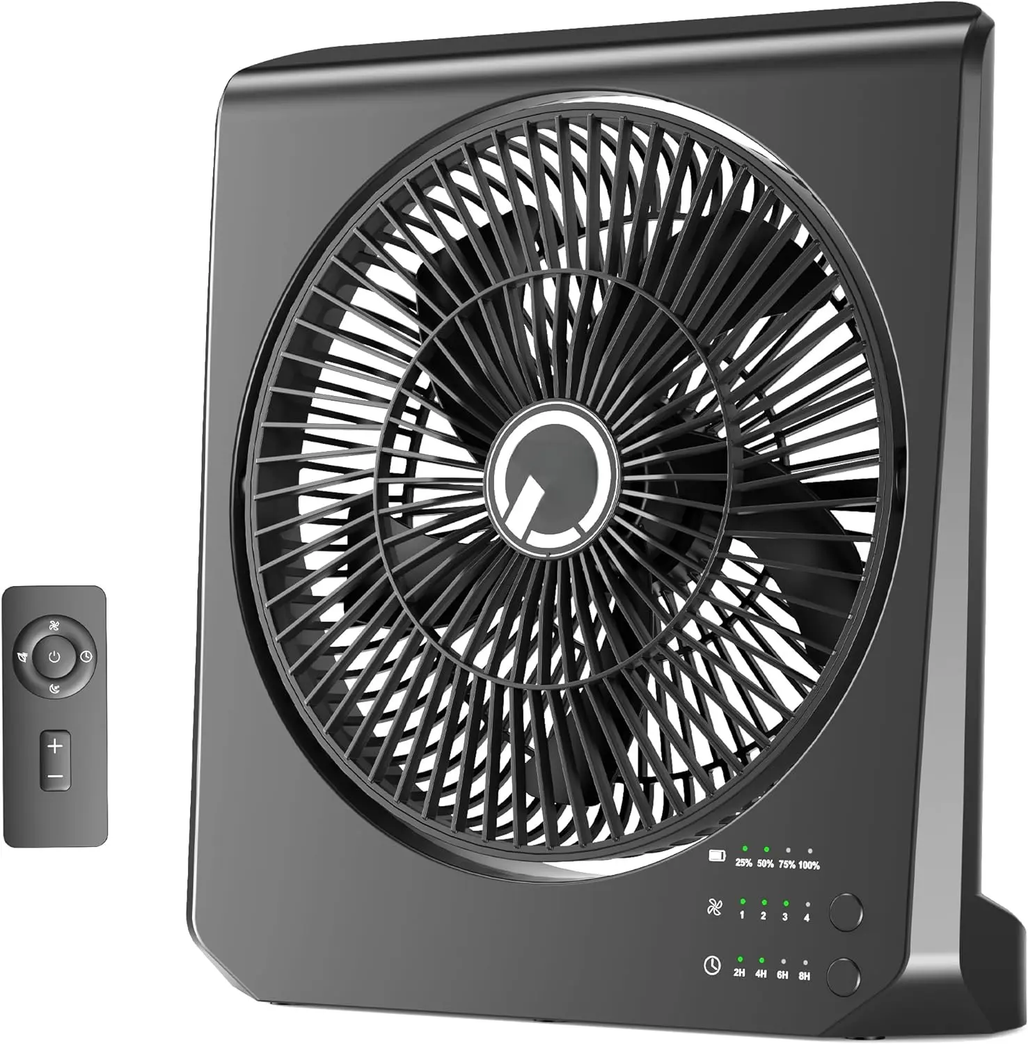 20000mah Battery Operated Fan, 60h Super Long Lasting, 10in Rechargeable Camping Fan,Battery Powered Desk Fan with Timer, 210° Rotation, 4 Speeds, for Office, Bedroom, Outdoor, Hurricane Power Outage