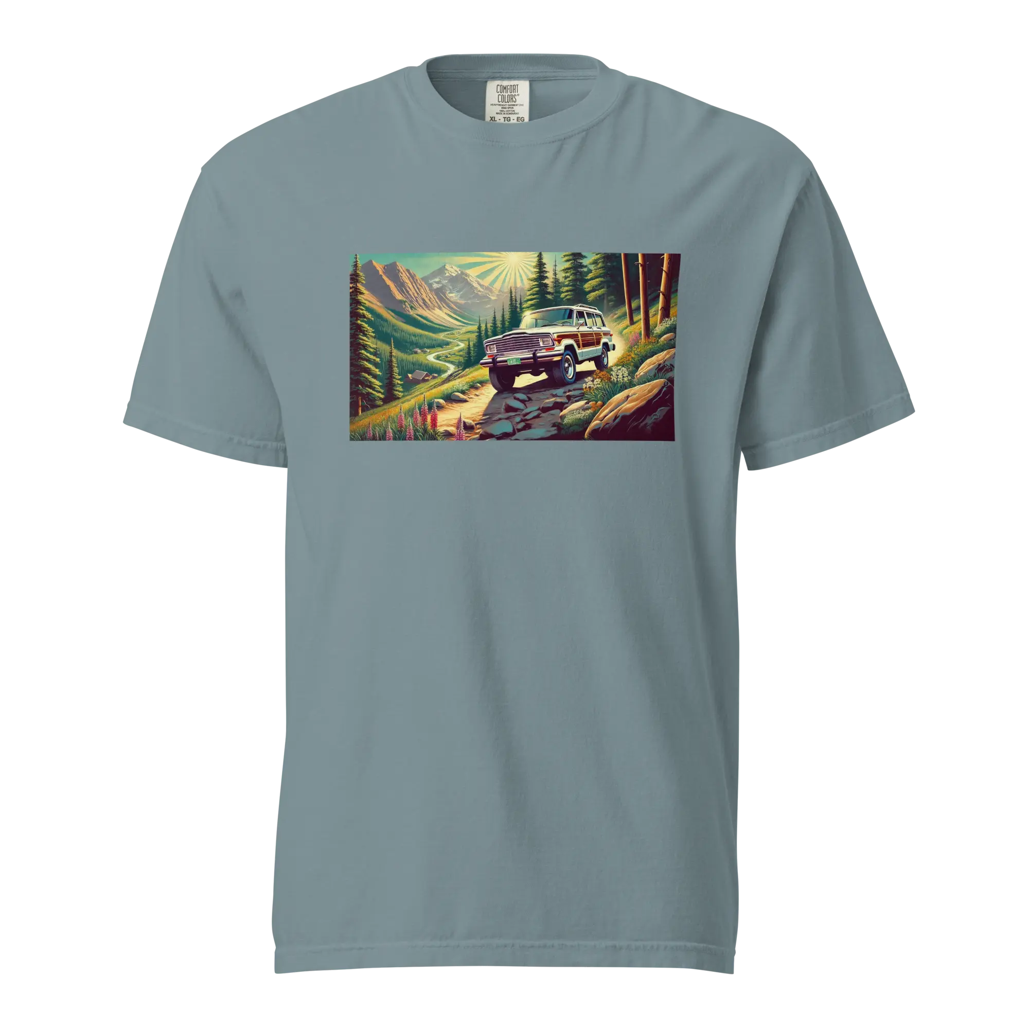 Vintage Jeep Grand Wagoneer T-Shirt – Unisex Garment-Dyed Heavyweight Tee | Retro Off-Road Adventure